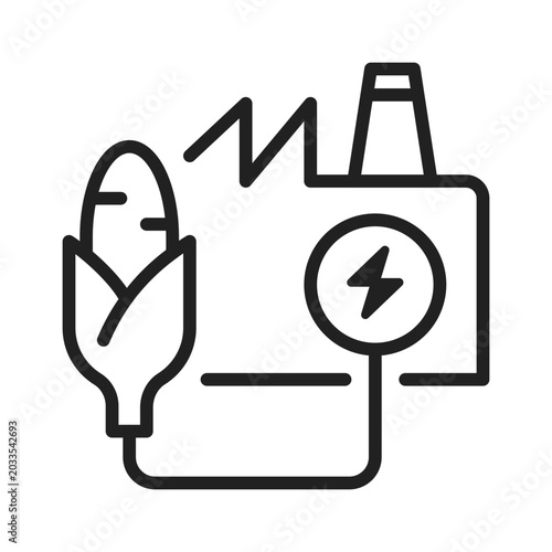 Tableau sur toile Biomass Plant Icon