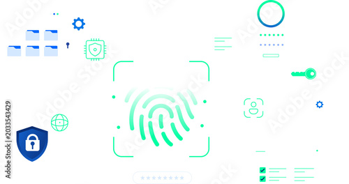 Digital Identity Security and Protection clipart transparent illustration