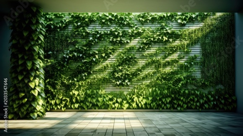 Experience the ultimate fusion of modern design and natural serenity with this breathtaking vertical garden.