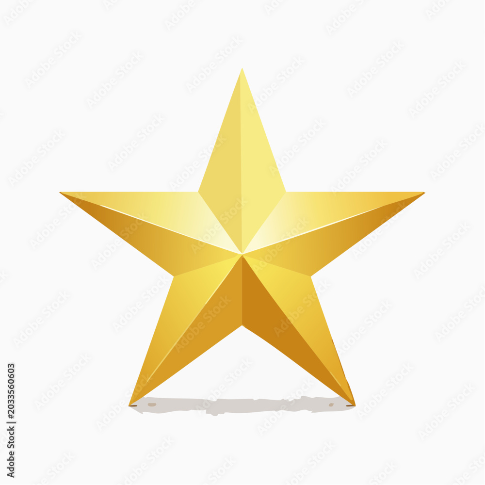 Obraz premium Golden Star Icon