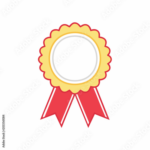 Award Ribbon with Blank Center