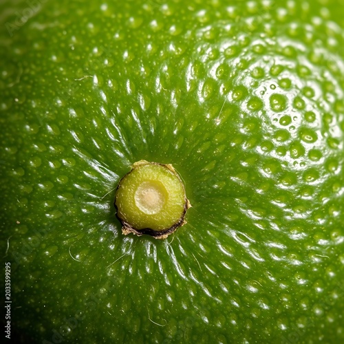 Close-up of fresh green lime texture.