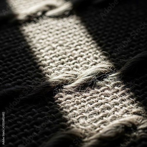 Close-up of woven fabric texture.