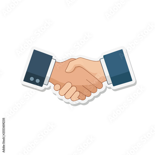 Handshake between two business people.