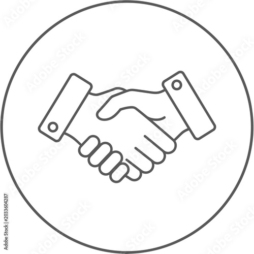 Handshake Between Two People.