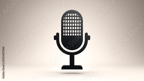Stylized microphone icon