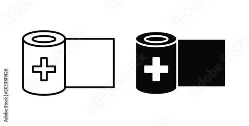 Foto Sterile gauze icon