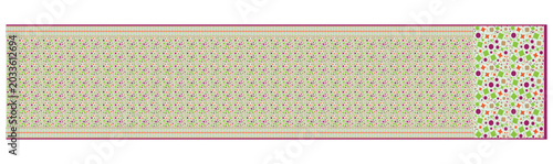 Traditional Indian Saree with Floral Pattern and Border