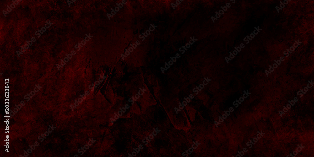 Fototapeta premium Deep red marble texture, dark veining and rough natural patterns, rich tones, subtle shadows, dramatic lighting, bold abstract background, high resolution. red horror scary wall texture