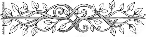 Linear Page Divider Vine