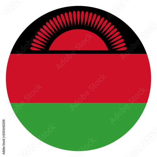 Malawi Flag Circle