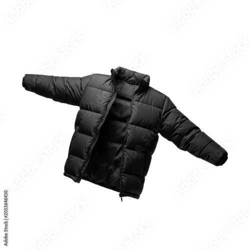 black gloves on transparent background