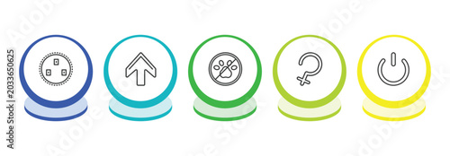 Cuadro en lienzo signs outline icon set
