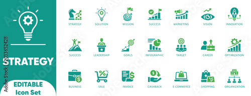 Foto Strategy icon set