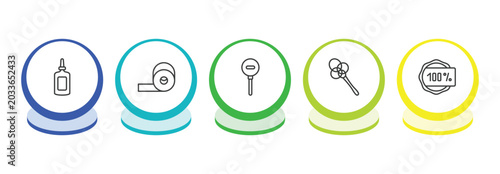 Quadro su tela miscellaneous outline icon set