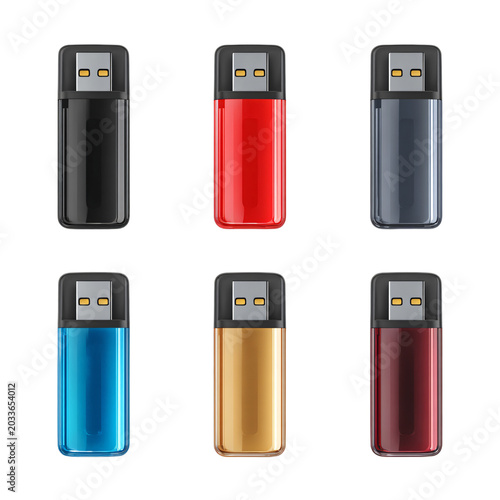 Professional Set of USB Flash Drives for Technology Lovers and Office Work