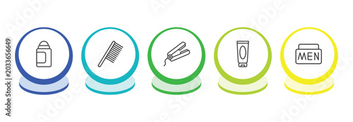 Foto beauty outline icon set