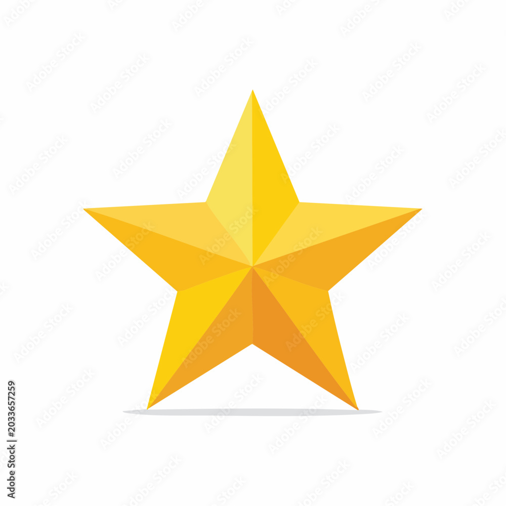 Obraz premium Golden Star Icon