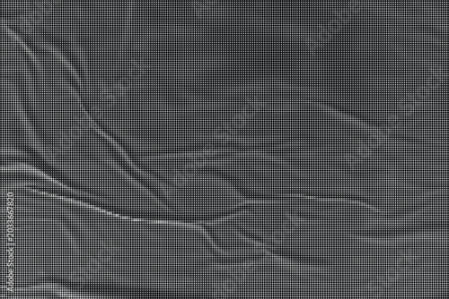 Tableau sur toile A crumpled gray fabric texture with deep folds and creases