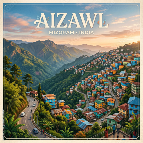 Scenic Hill Station Aizawl ...