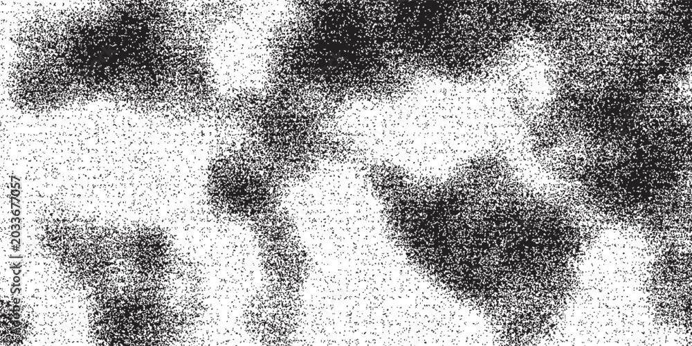 Fototapeta premium Dark aggressive halftone smoke pattern for alternative rock music festival background illustration