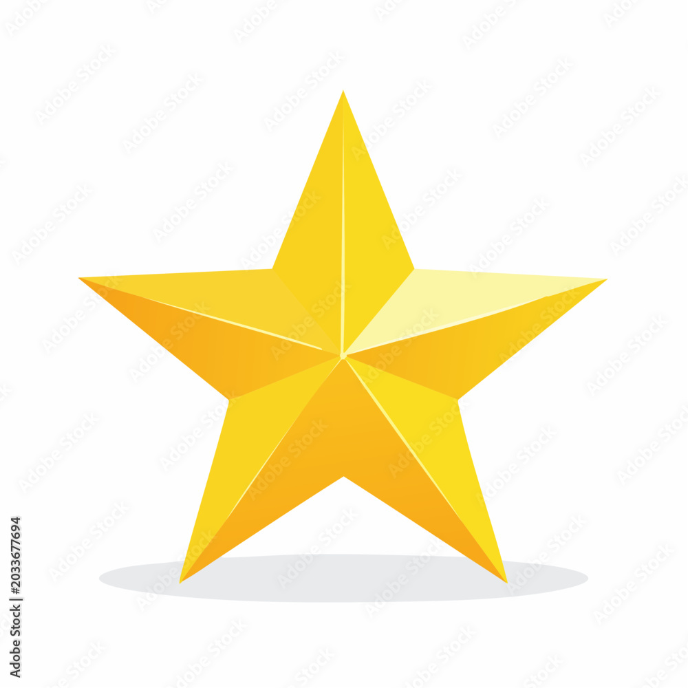 Obraz premium Golden Star Icon