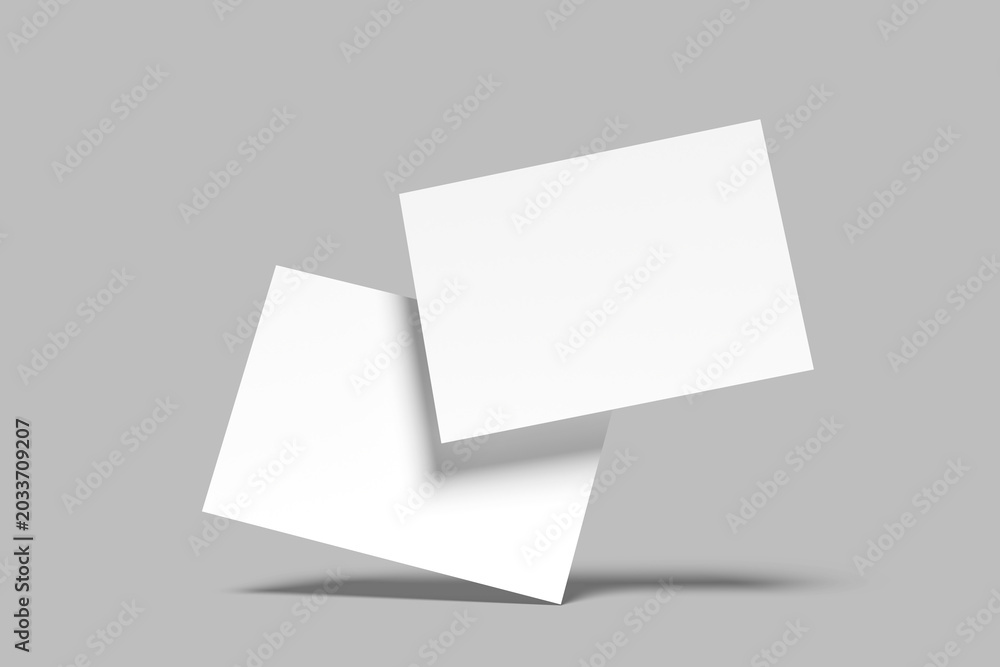 Fototapeta premium A6 Postcard Blank Mockup