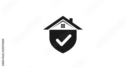 Obraz na płótnie House Shield Protection Home Safety.