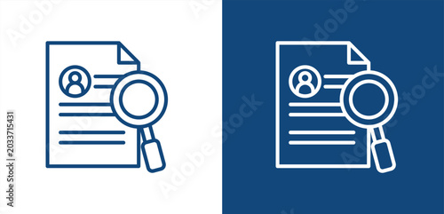 Personalized icon, with light and dark background.