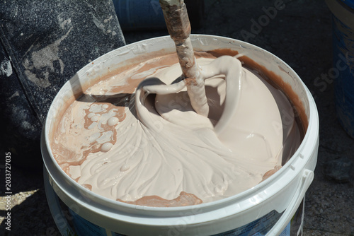 Mixing Paint for Wall Painting