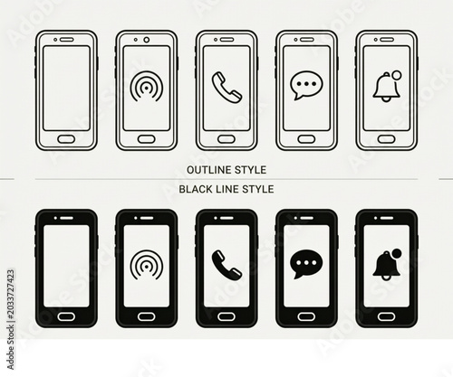 battery icon set,phone icon set