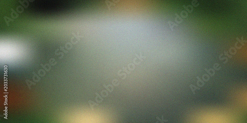 Canvastavla Abstract blurred background featuring a soft gradient of dark green and grey tones with a subtle grainy texture and glowing light spots, artistic backdrop