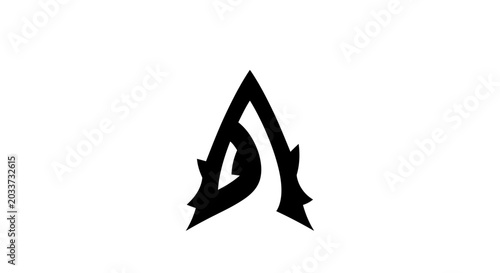 Bild auf Leinwand Assassins Creed Logo Design Symbol.