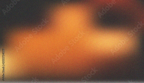 Bild auf Leinwand Deep orange and brown gradient texture with a subtle grainy finish exuding a coz