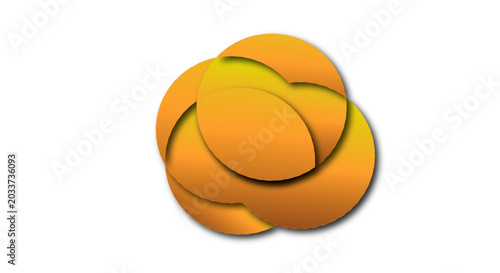 Schilderij op canvas Roket boll logo