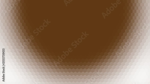 Tableau sur toile background design with brown gradient hexagon pattern surface