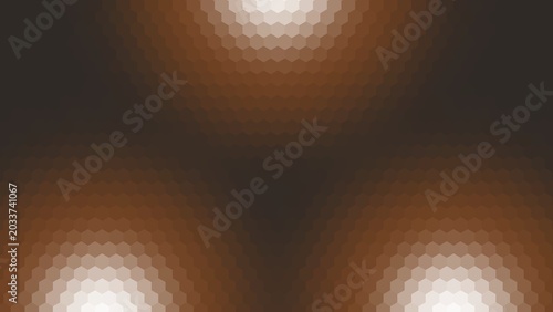 Tableau sur toile background design with white, brown, and dark brown gradient hexagon pattern surface