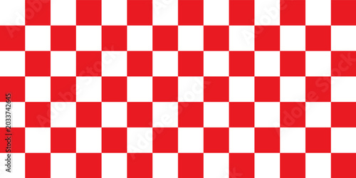Red white tablecloth pattern lines. Gingham seamless pattern. Christmas backgroound