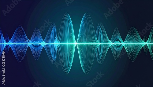 Symmetrical Sound Waveform