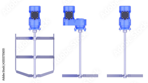 Fotografie Vertical Agitators - Different types of Vertical Agitators
