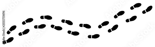Human Footprints Vector on Transparent Background