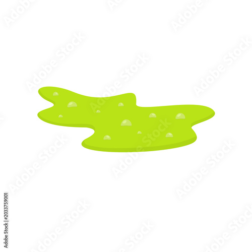 toxic green water pool Illustration