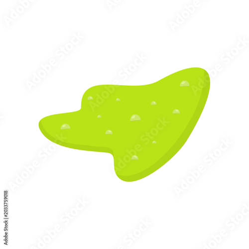 toxic green water pool Illustration
