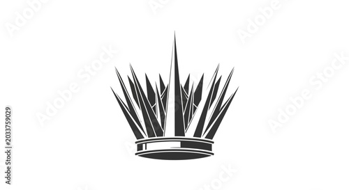 Quadro su tela Detailed illustration of a crown.