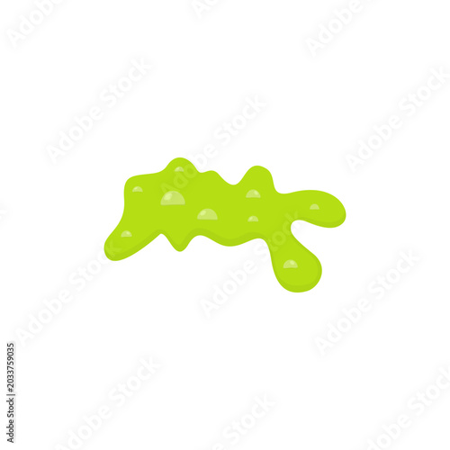 toxic green water pool Illustration