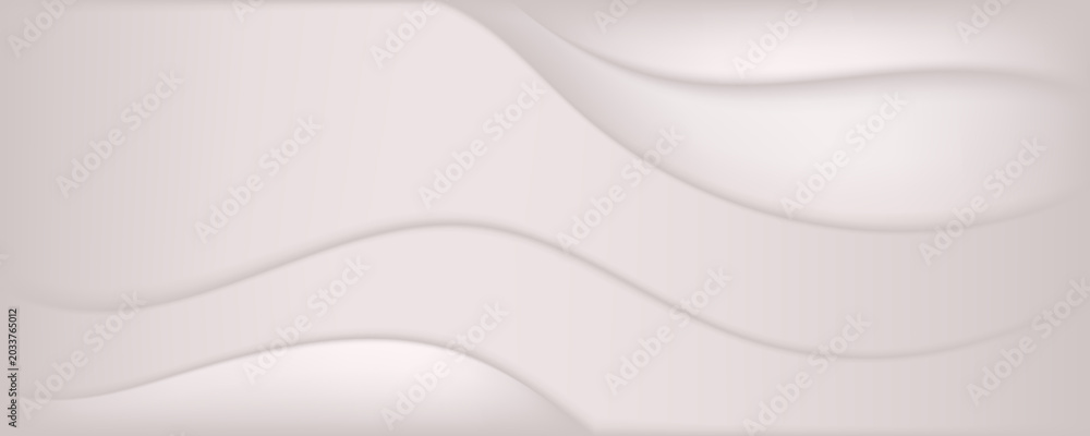 Obraz premium Abstract beige silk wave smooth luxury layer vector background