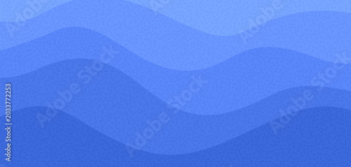 Abstract wave Pattern. Sea blue waves dotted noise background. Vector illustration.