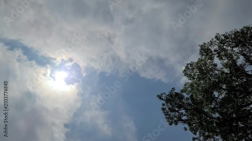 雲の流れ・太陽の光の流れ／Cloud movement and sunlight movement／구름의 흐름 · 태양의 빛의 흐름