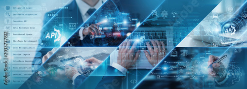 Obraz na plátne Software integration systems