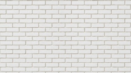 White painted brick wall texture, seamless texture background for design, packaging, branding and architectural visualization, clean repeating pattern with even surface detail and versatile copy